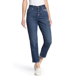 Blanknyc High Rise Straight Leg Ankle Crop Jeans